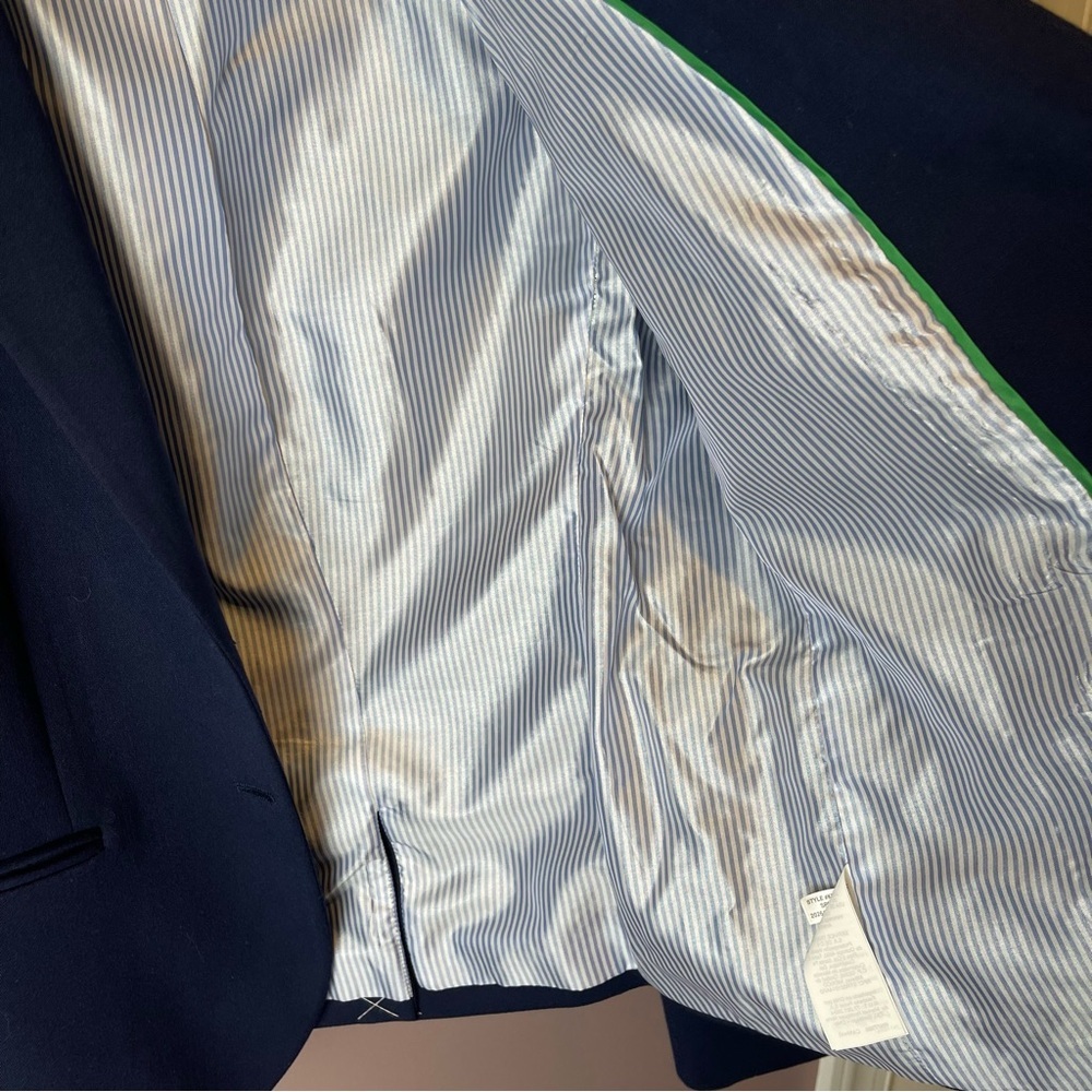 J Crew Navy Blue Blazer 2020 K2899 - Size M - Picture 10 of 12